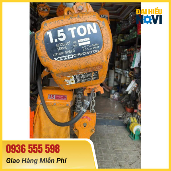 Tời Điện 3 Pha 1.5 Tấn - Hình ảnh 2
